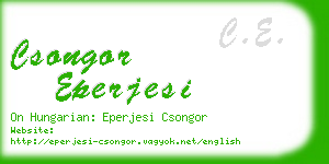 csongor eperjesi business card